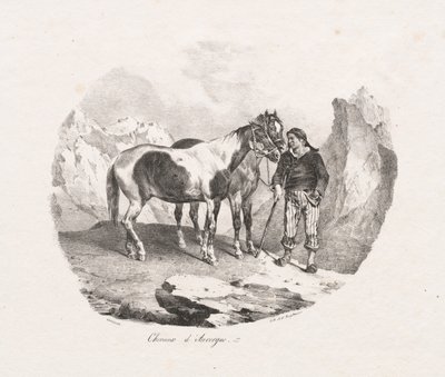 オーヴェルニュの馬 作： Theodore Gericault