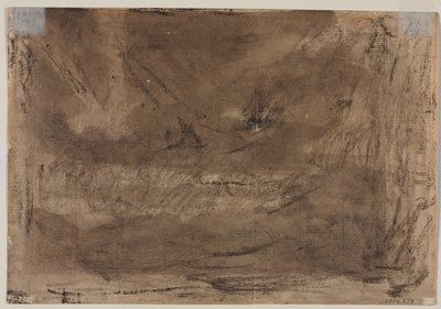 Poussins Deluge versoの構成的研究、c。 1816年。 作： Theodore Gericault