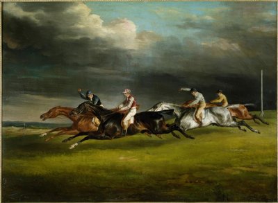 競馬（エプソムでの1821年のダービー） 作： Theodore Gericault