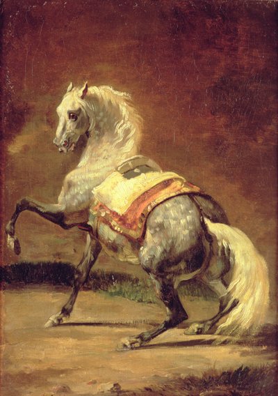 まだらの灰色の馬 作： Theodore Gericault