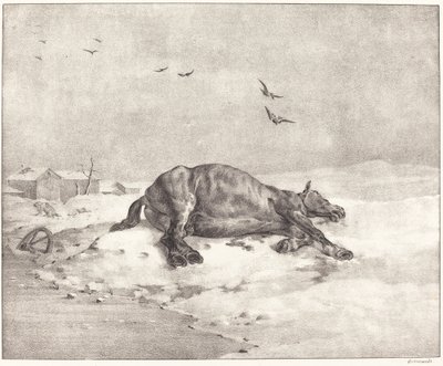 死んだ馬 作： Theodore Gericault