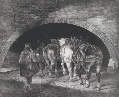 アデルフィ埠頭への入り口、1821 年 作： Theodore Gericault