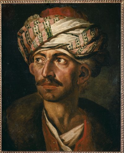 東洋人の頭（油彩・キャンバス 作： Theodore Gericault