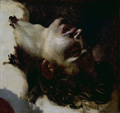1819年以前の死んだ青年の頭 作： Theodore Gericault