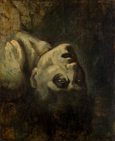 溺死した男の頭部 作： Theodore Gericault