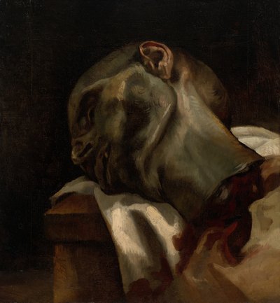 ギロチンにかけられた男の頭、181819。 作： Theodore Gericault