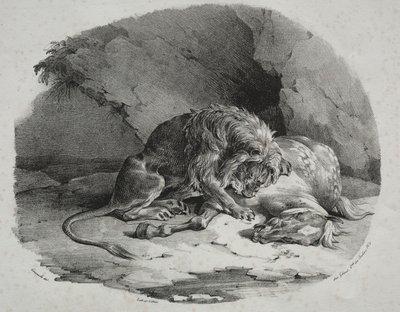 ライオンに食われた馬 作： Theodore Gericault