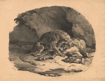 ライオンに食われた馬 作： Theodore Gericault
