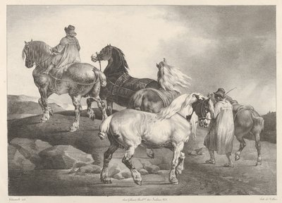 見本市へ向かう馬たち 作： Theodore Gericault