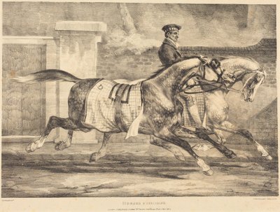 運動中の馬たち 作： Theodore Gericault