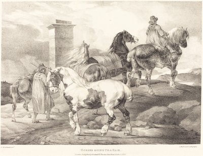 フェアに行く馬 作： Theodore Gericault
