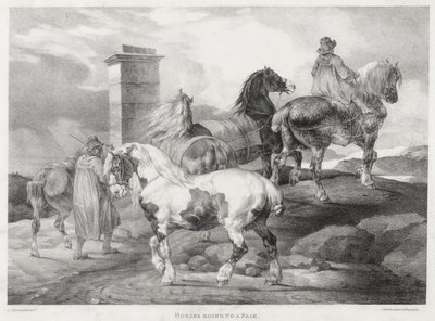 見本市へ向かう馬たち 作： Theodore Gericault