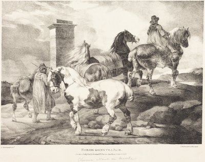 見本市へ向かう馬たち 作： Theodore Gericault