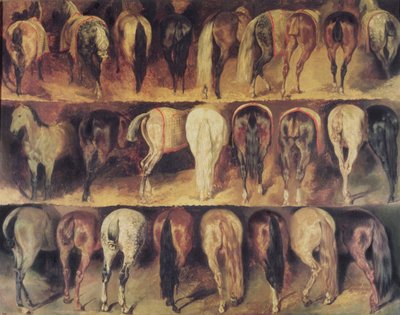 馬の後部 作： Theodore Gericault