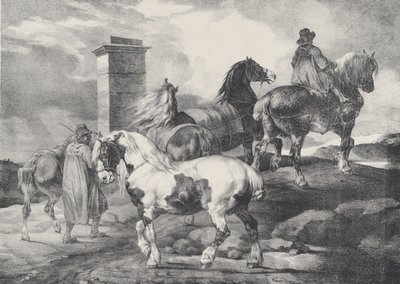 フェアに行く馬、1821年 作： Theodore Gericault
