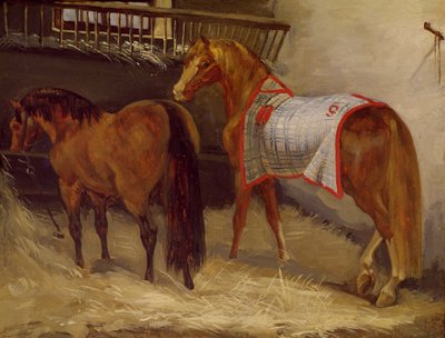 厩舎の馬 作： Theodore Gericault