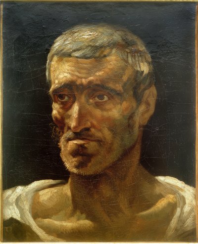 難破した頭（研究） 作： Theodore Gericault