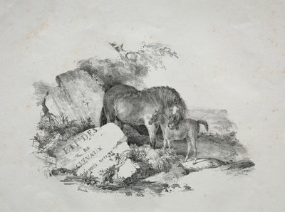 馬と子馬。 作： Theodore Gericault