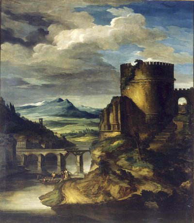 墓のある風景 作： Theodore Gericault