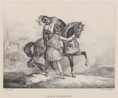 ララが負傷（Lara Wounded） 作： Theodore Gericault