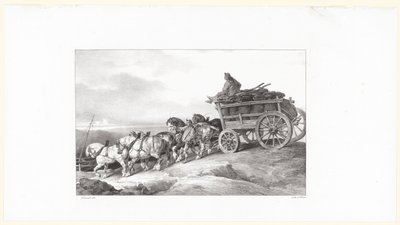 石炭の荷車（The Coal Wagon） 作： Theodore Gericault