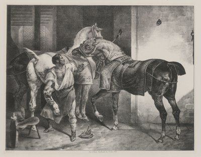 『英国の蹄鉄師』（The English Farrier） 作： Theodore Gericault