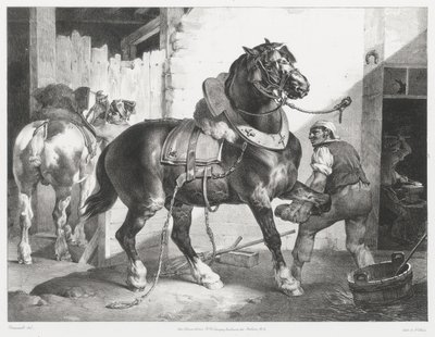 フランスの馬蹄師（The French Blacksmith） 作： Theodore Gericault