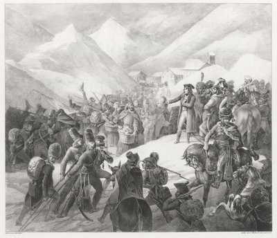 サン・ベルナール峠の越え（Crossing of Mount Saint Bernard） 作： Theodore Gericault
