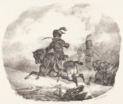 帝国衛兵の軽砲兵将校（Officier d