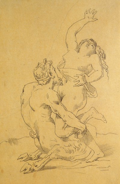 ニンフとサテュロス 作： Theodore Gericault