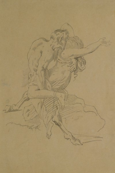 ニンフとサテュロス 作： Theodore Gericault