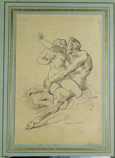 ニンフとサテュロス 作： Theodore Gericault