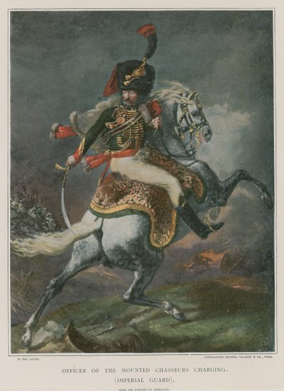 Mounted Chasseurs充電担当役員 作： Theodore Gericault