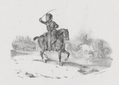 突撃を指揮する砲兵将校（An Artillery Officer Commanding the Charge） 作： Theodore Gericault