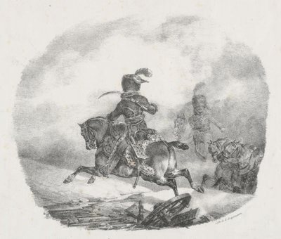 帝国衛兵の軽砲兵将校（Light Artillery Officer of the Imperial Guard） 作： Theodore Gericault