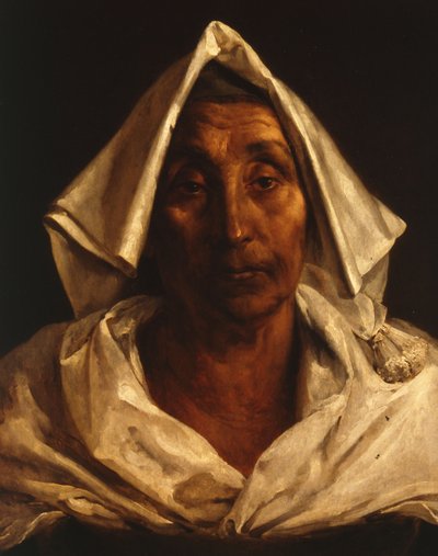 古いイタリアの女性 作： Theodore Gericault