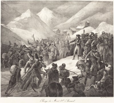 Passage du Mont St. Bernard (セント ベルナール峠を越えるナポレオン軍) 作： Theodore Gericault