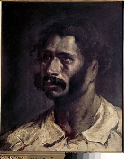 男の肖像（メドゥーゼの大工を想定） - 油彩・キャンバス 作： Theodore Gericault