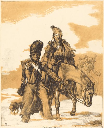 ロシアからの撤退 作： Theodore Gericault