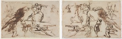 スケッチのシート (reto) スケッチのシート (verso) 作： Theodore Gericault