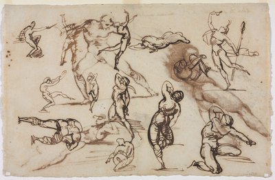 スケッチシート（裏面） 作： Theodore Gericault