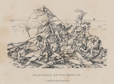 『メデューズの難破』（La Radeau de la Méduse） 作： Theodore Gericault