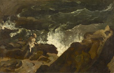 ビーチで難破、1822年頃（キャンバスに油彩、紙に油彩） 作： Theodore Gericault