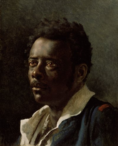 モデルの研究、c.1818-19（キャンバスに油彩） 作： Theodore Gericault
