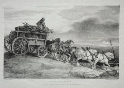 石炭ワゴン、1821年。 作： Theodore Gericault