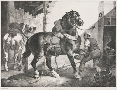 フランスの鍛冶屋 作： Theodore Gericault