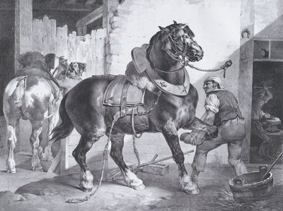 フランスの鍛冶屋、1822 年。 作： Theodore Gericault