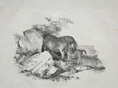 牝馬と子馬 作： Theodore Gericault