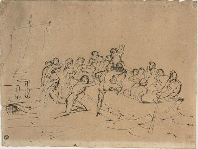 メデューサのいかだの生存者の救出 作： Theodore Gericault