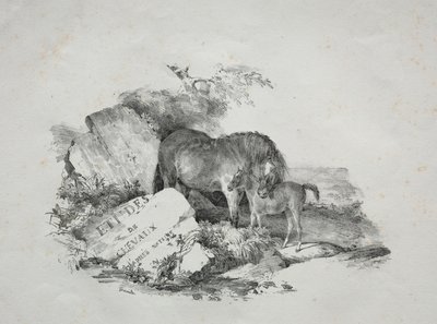 牝馬と仔馬 作： Theodore Gericault